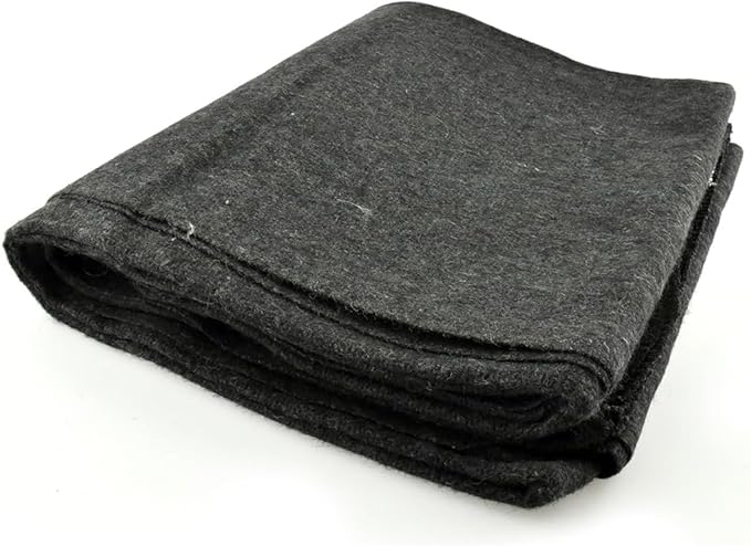 SE 51"x 80" Multipurpose Gray Wool Blanket - Image 7