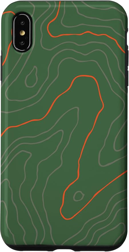 Backcountry Topo Guide Orange Lines Topographical Map Case by Unknown