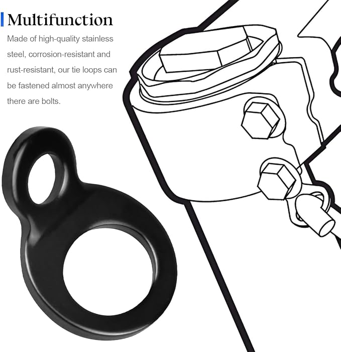 Motorcycle Tie Down Anchors Hooks, Motorbike Attachment Points Accessories - Image 4