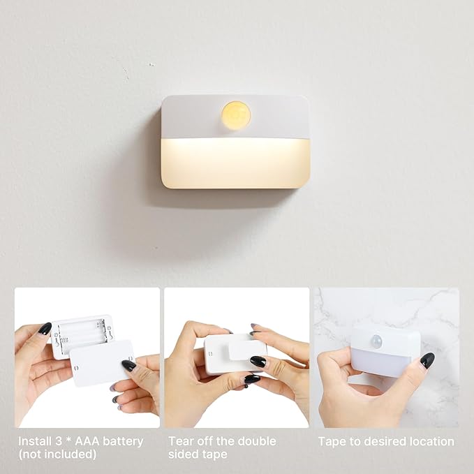 Guankai 8 Pack Motion Sensor Stair Light - Image 8