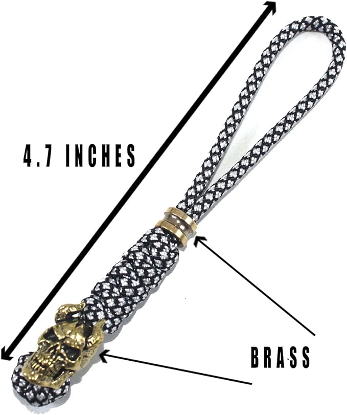 Knife Lanyards with Brass Beads, Paracord Lanyard, Tactical Lanyard - Image 6