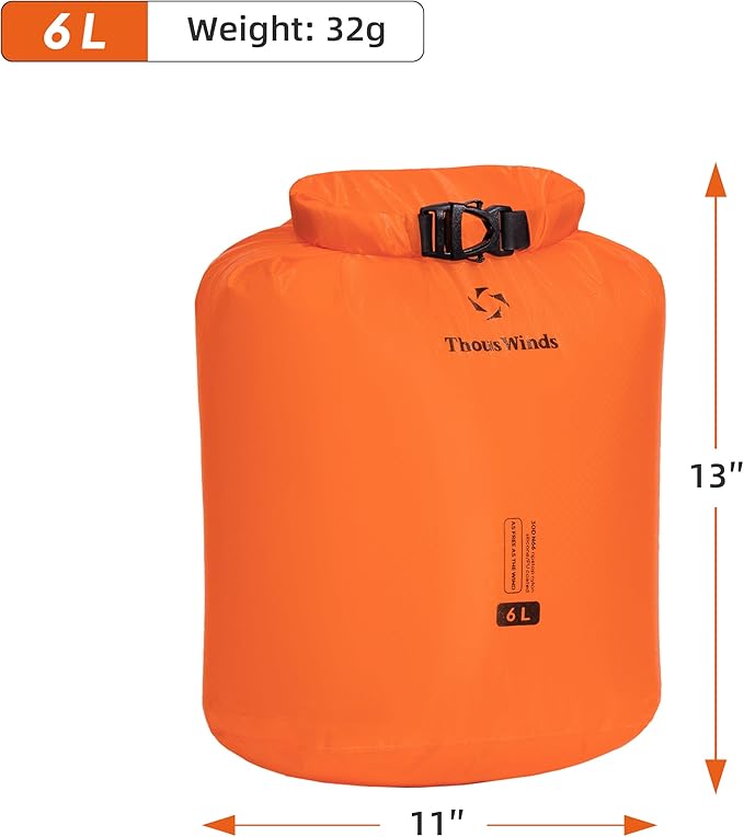 Thous Winds Dry Bag Waterproof, 3L/6L/12L/24L/36L Roll Top Lightweight Dry Sack - Image 7