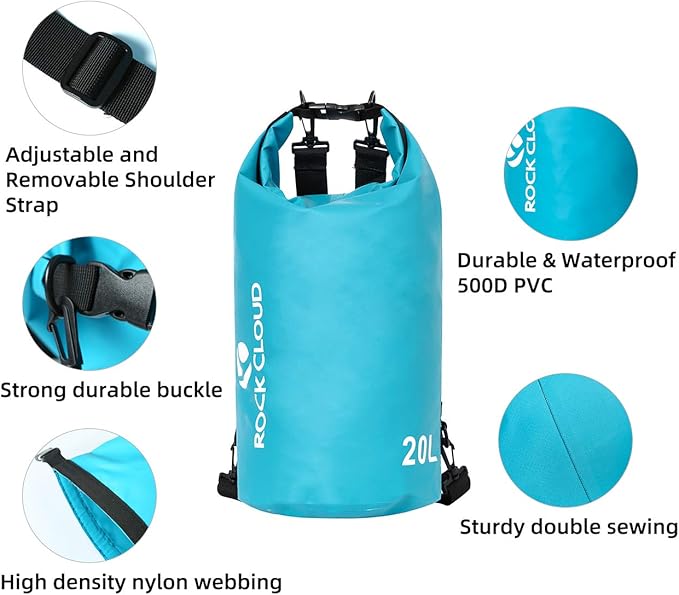 ROCK CLOUD Dry Bag Waterproof 30L Dry Sack - Image 5