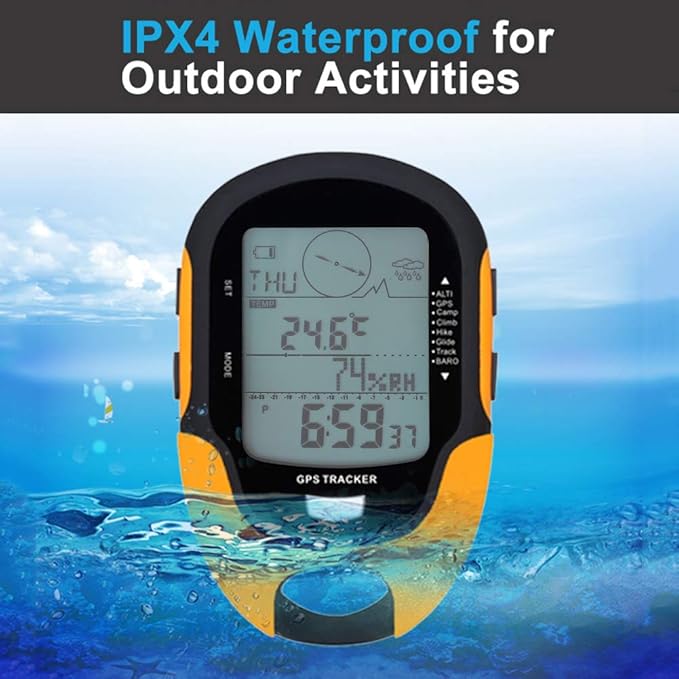 Multifunction Digital Altimeter, Waterproof Handheld GPS Navigator Tracker - Image 4