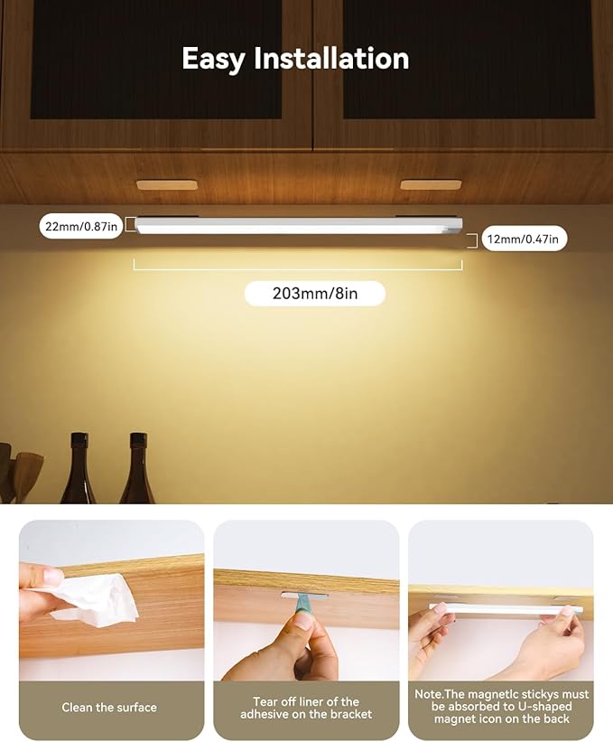 6-Pack 8-Inch Under Cabinet Lighting - Image 6