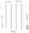 ASOKO Under Cabinet Led Light Plug in, Dimmable Cold White 5000K, 4 Pack 12 by ASOKO