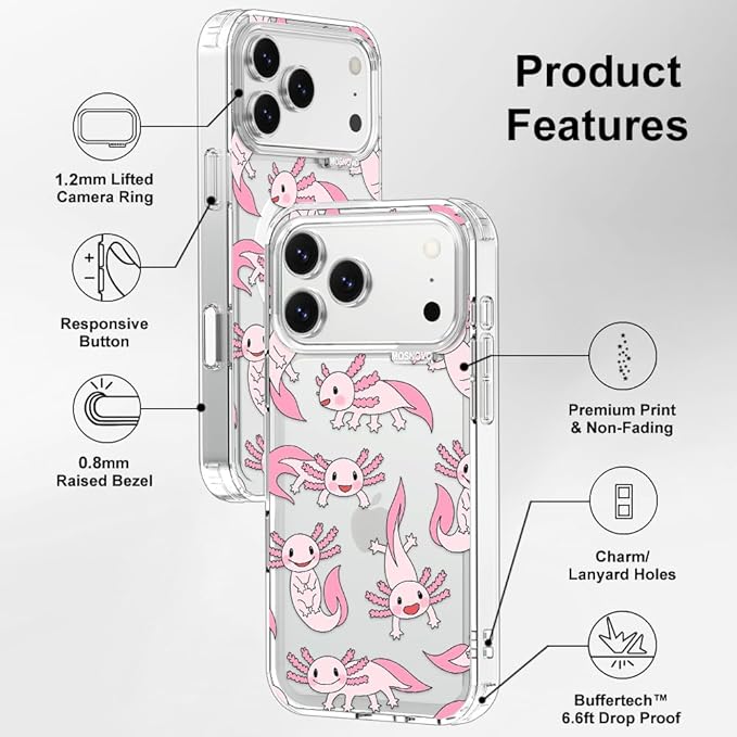 MOSNOVO for iPhone 17 Pro Max Case | Military Grade 6.6ft Drop Tested | Camera - Image 7