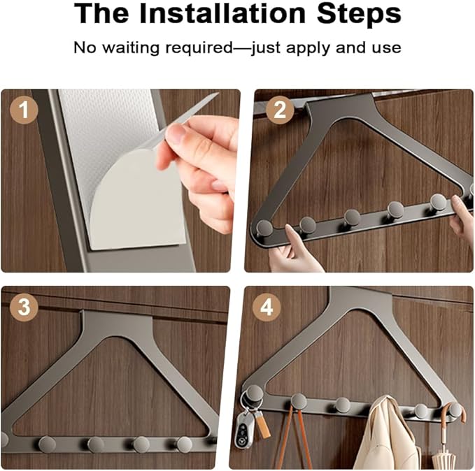Over-The-Door Hanger Organizer, 2026 New Modern Over Door Hook, Heavy Duty Door - Image 5