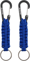 BRAVESHINE Paracord Keychain Carabiner Clip, D Ring Lanyard Hanger Stroller Hook by BRAVESHINE