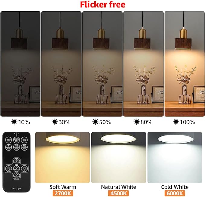 BLUEYE Rechargeable Light Bulbs, 40W Equivalent, Remote Control, E26 Detachable - Image 5