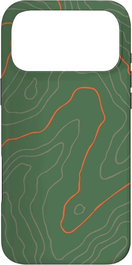 Backcountry Topo Guide Orange Lines Topographical Map Case by Unknown