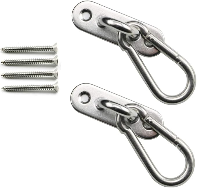 heyous 2 Set M8 Suspension Ceiling Wall Mount U Hook Anchor Hanger Stainless by heyous