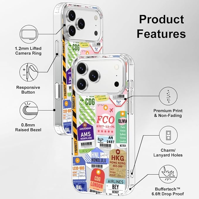 MOSNOVO for iPhone 17 Pro Max Case | Military Grade 6.6ft Drop Tested | Camera - Image 7