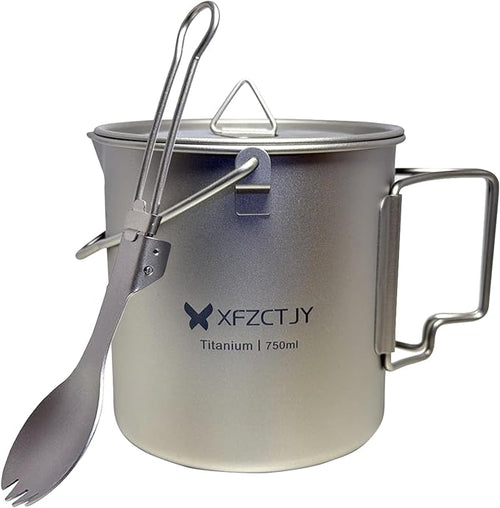 750ml Ultralight Titanium Camping Pot by preservingnatureswonders%E2%80%93premiuminsectspecimensforenthusiasts