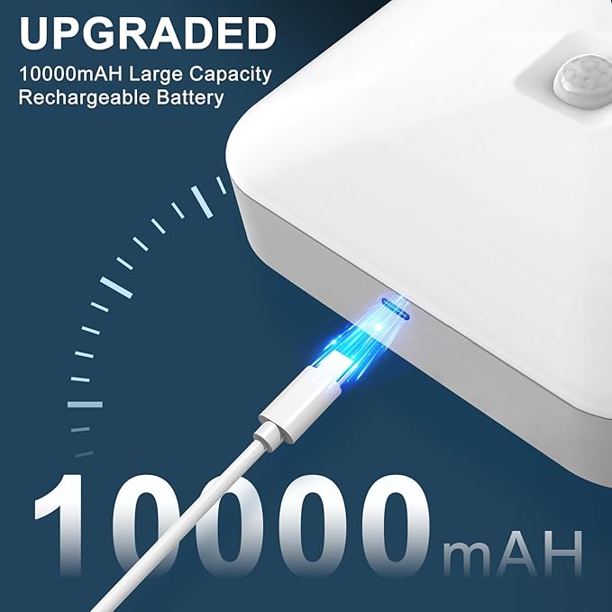 Rechargeable Motion Sensor Ceiling Light, Rechargeable Battery Operated Closet - Image 2