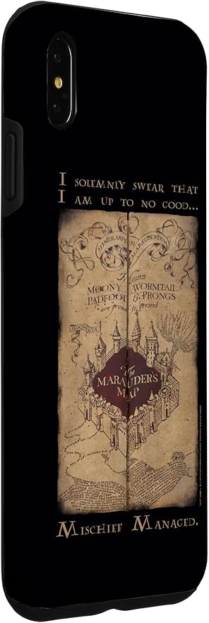 iPhone XS Max Harry Potter Marauder's Map Words Case - Image 3