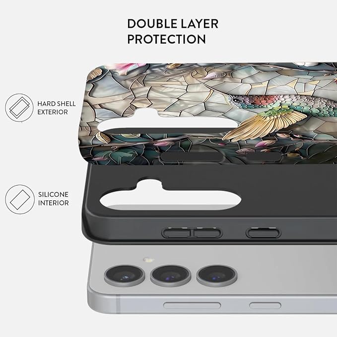 Compatible for Samsung Galaxy S25 Plus 5G Case, Dual Layer Heavy Duty 2 in 1 - Image 2