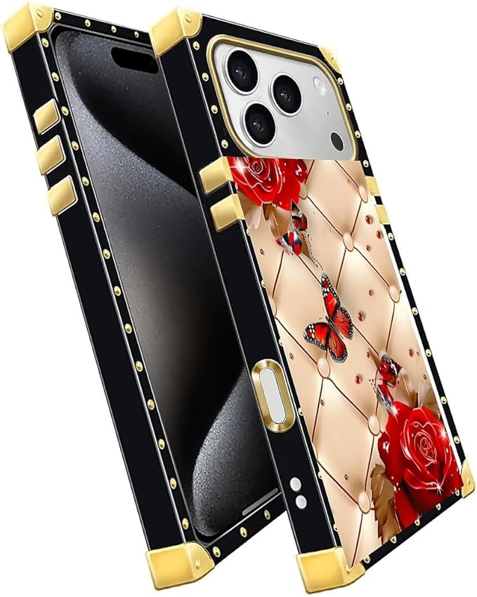 For iPhone 17 Pro Max Case Luxury Golden Decoration - Image 3