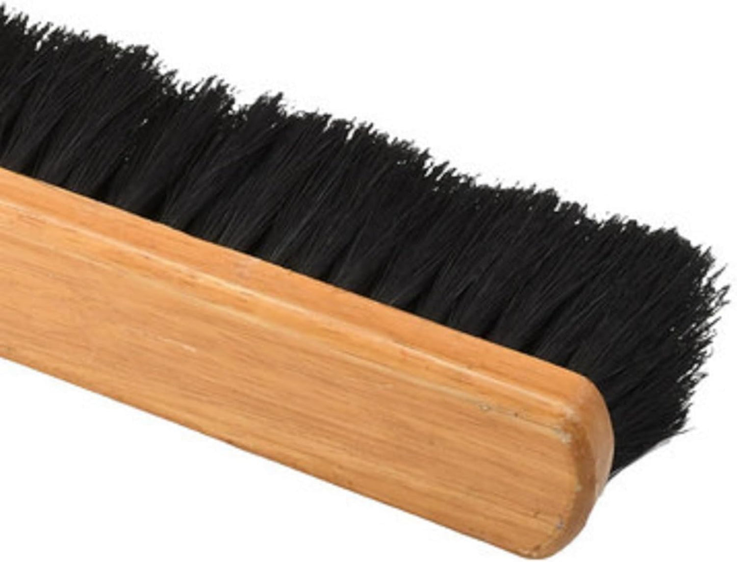 PRO SOURCE Horsehair Push Broom Head with Threaded Wood Block: Extra-Wide 36 inch
