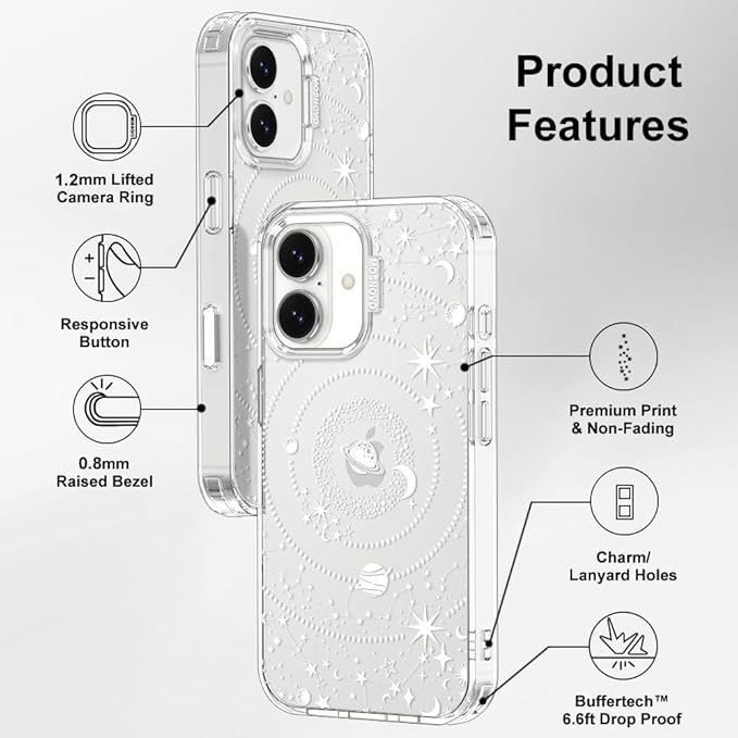 MOSNOVO for iPhone 17 Case | Military Grade 6.6ft Drop Tested | Camera Control - Image 7