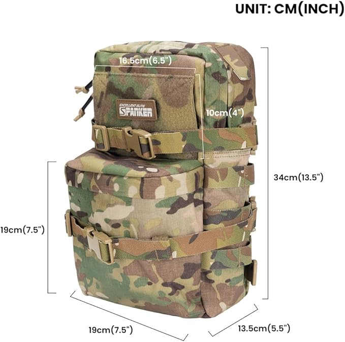 EXCELLENT ELITE SPANKER Tactical MOLLE Hydration Backpack Water Bladder Carrier - Image 2