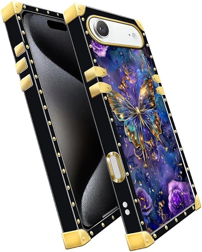 for iPhone 17 Air Case Luxury Golden Decoration - Image 3