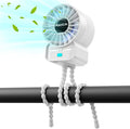 multifunctional USB rechargeable portable stroller small fan 4 speed 6600rpm by AaoLin