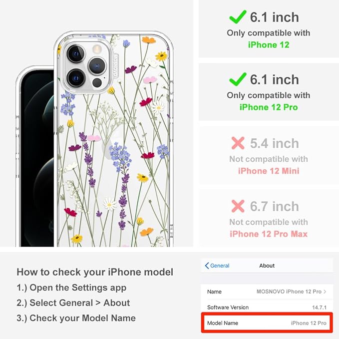 MOSNOVO Case for iPhone 12 & iPhone 12 Pro - Image 2