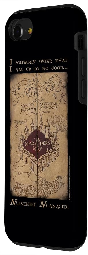 iPhone SE / 7 / 8 Harry Potter Marauder's Map Words Case - Image 2