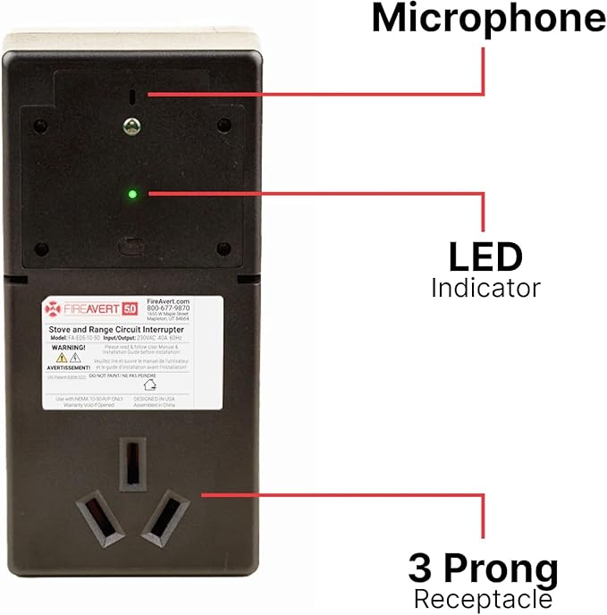 FireAvert - Electric Auto Stove Shut-Off Safety Device, Oven Monitoring Solution - Image 7
