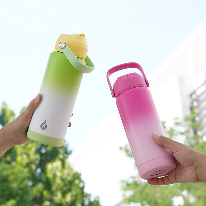 BJPKPK Water Bottle with Straw Lid, 24oz Vacuum Insulated Water Bottles - Image 6