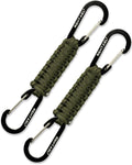 Paracord Braided Carabiner Keychain Lanyard Strap, Hanger Stroller Hook w/2 by REHTAEL