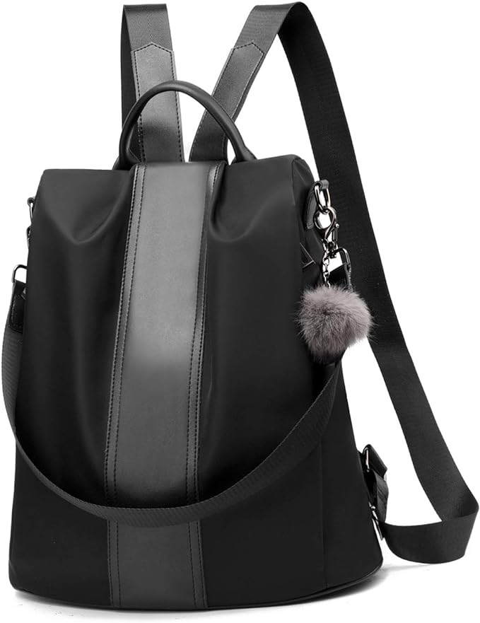 PINCNEL Women Backpack Purse Waterproof Nylon Anti-theft Rucksack Lightweight by PINCNEL