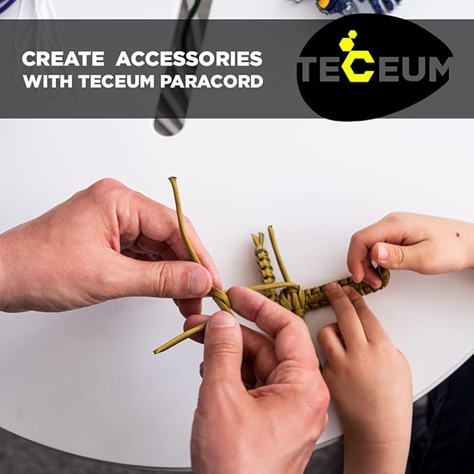TECEUM 5/32" Paracord Rope 1000 – 1000ft / 200ft / 100ft / 50ft – Tactical - Image 7