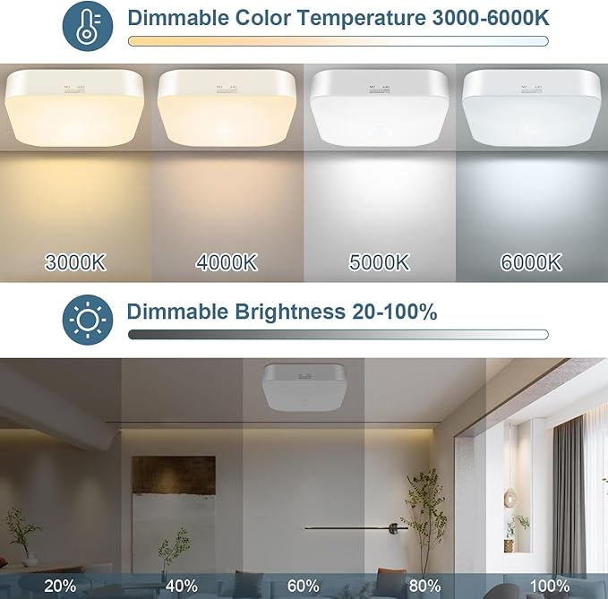 Motion Sensor Rechargeable Ceiling Light Indoor/outdoor - Image 2