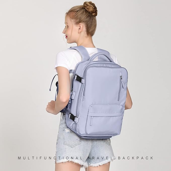 WONHOX Large Travel Backpack Carry on Flight Approved Laptop Work Business - Image 6