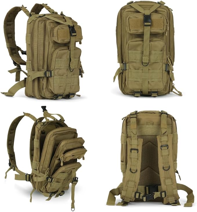 30L Tan Tactical Backpack - Image 3