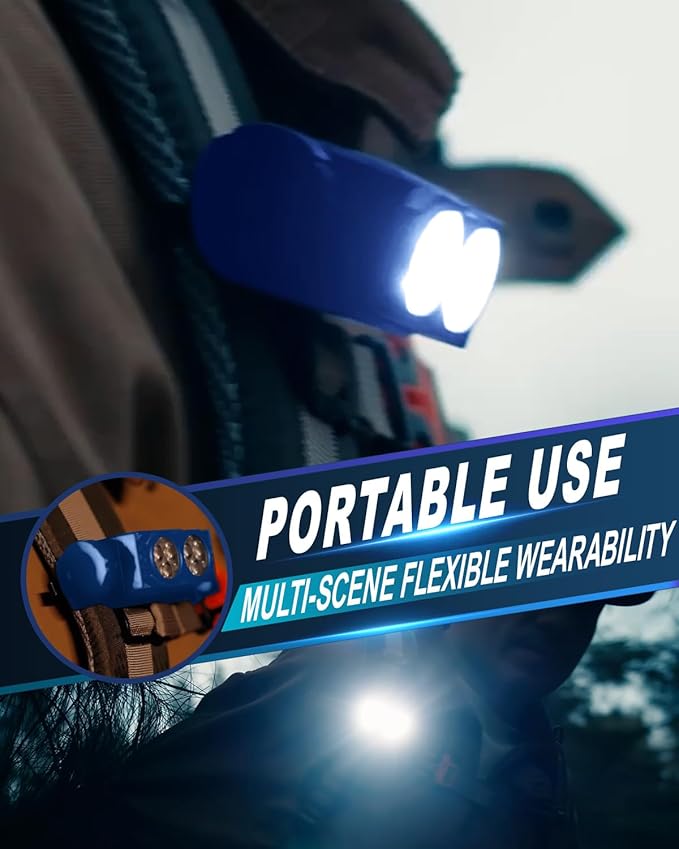 Headlamp Rechargeable 2PCS, 4500L Super Bright Light Bright LED Rechargeable - Image 4