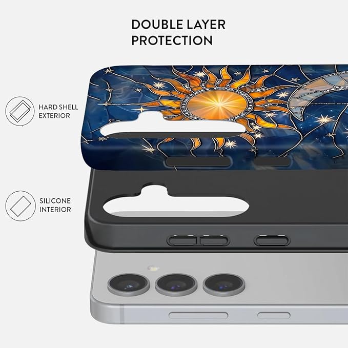 Compatible for Samsung Galaxy A37 5G Case, Dual Layer Heavy Duty 2 in 1 - Image 2