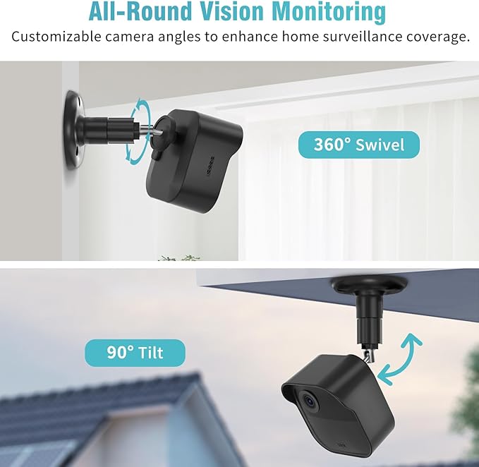 All-New Blink Outdoor Camera Wall Mount, 3 Pack Weatherproof Housing, 360 - Image 4