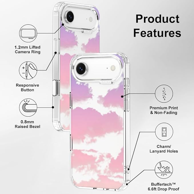 MOSNOVO for iPhone Air Case, Shockproof Military-Grade Protection 6.6ft Drop - Image 7