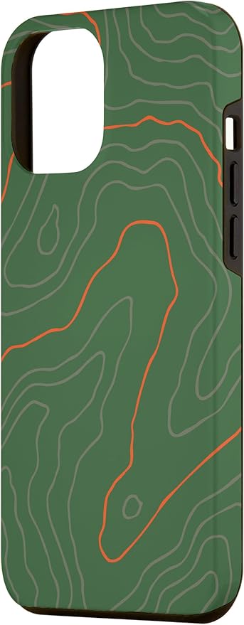 Backcountry Topo Guide Orange Lines Topographical Map Case - Image 2