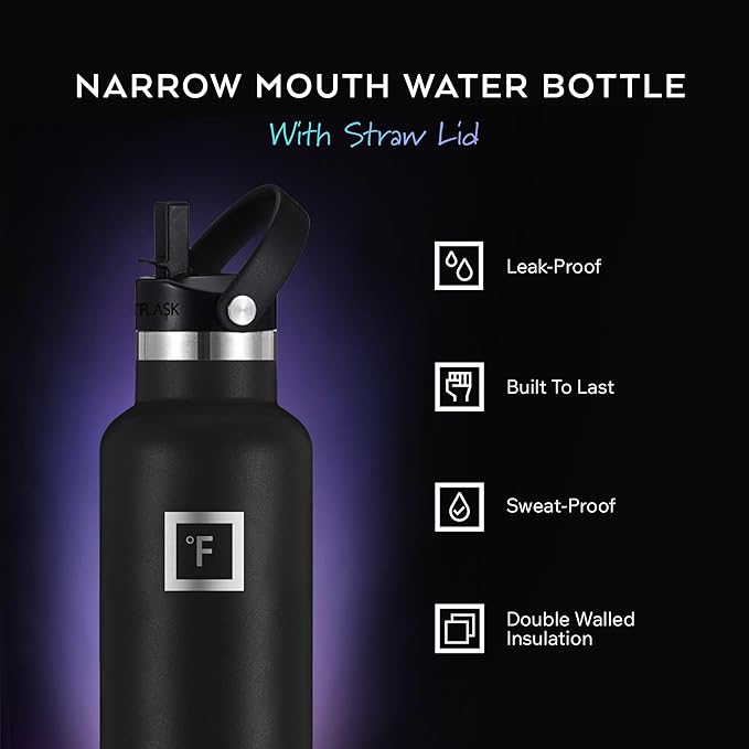 IRON °FLASK Camping & Hiking Hydration Flask - 24 oz Aurora - Image 2
