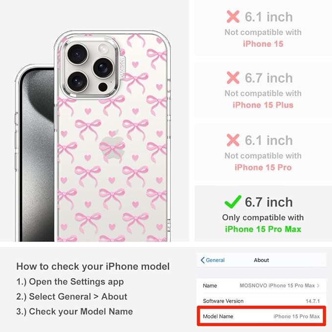 MOSNOVO Case for iPhone 15 Pro Max - Image 2