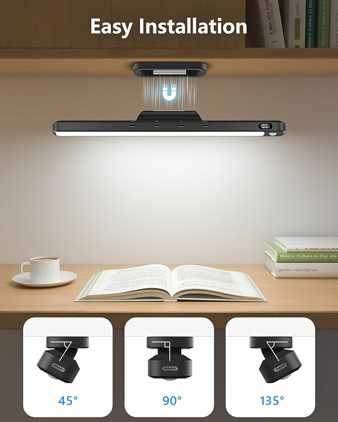 Ferswe 3W Motion Sensor Magnetic Light Bar, Eye-Friendly Rechargeable Closet - Image 5
