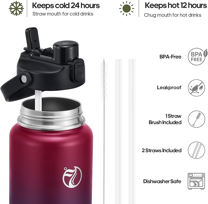 64oz Half Gallon Insulated Water Bottle - Image 5