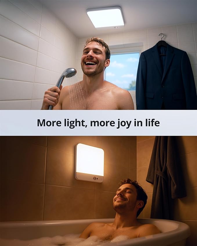 Combuh Battery Operated Ceiling Light, Rechargeable Motion Sensor Lighting - Image 4