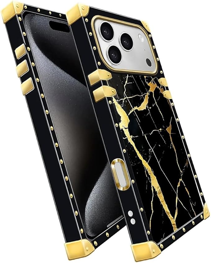 for iPhone 17 Pro Case Luxury Golden Decoration - Image 3