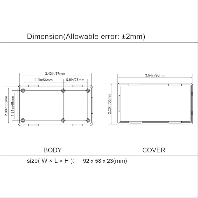 LeMotech Project Box, 5 Pieces ABS Electrical Box Small Junction Box - Image 8