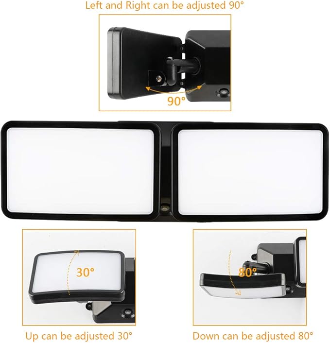 FAGUANGAO Dusk to Dawn LED Security Light, 18W Plug in Flood Light Outdoor - Image 2